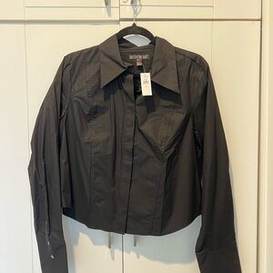 Banana Republic Classic Shirt Cropped NWT Lrg Tall